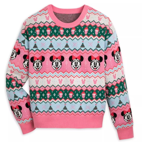 2024 Minnie Mouse Holiday Sweater Pink (Christmas) NWT